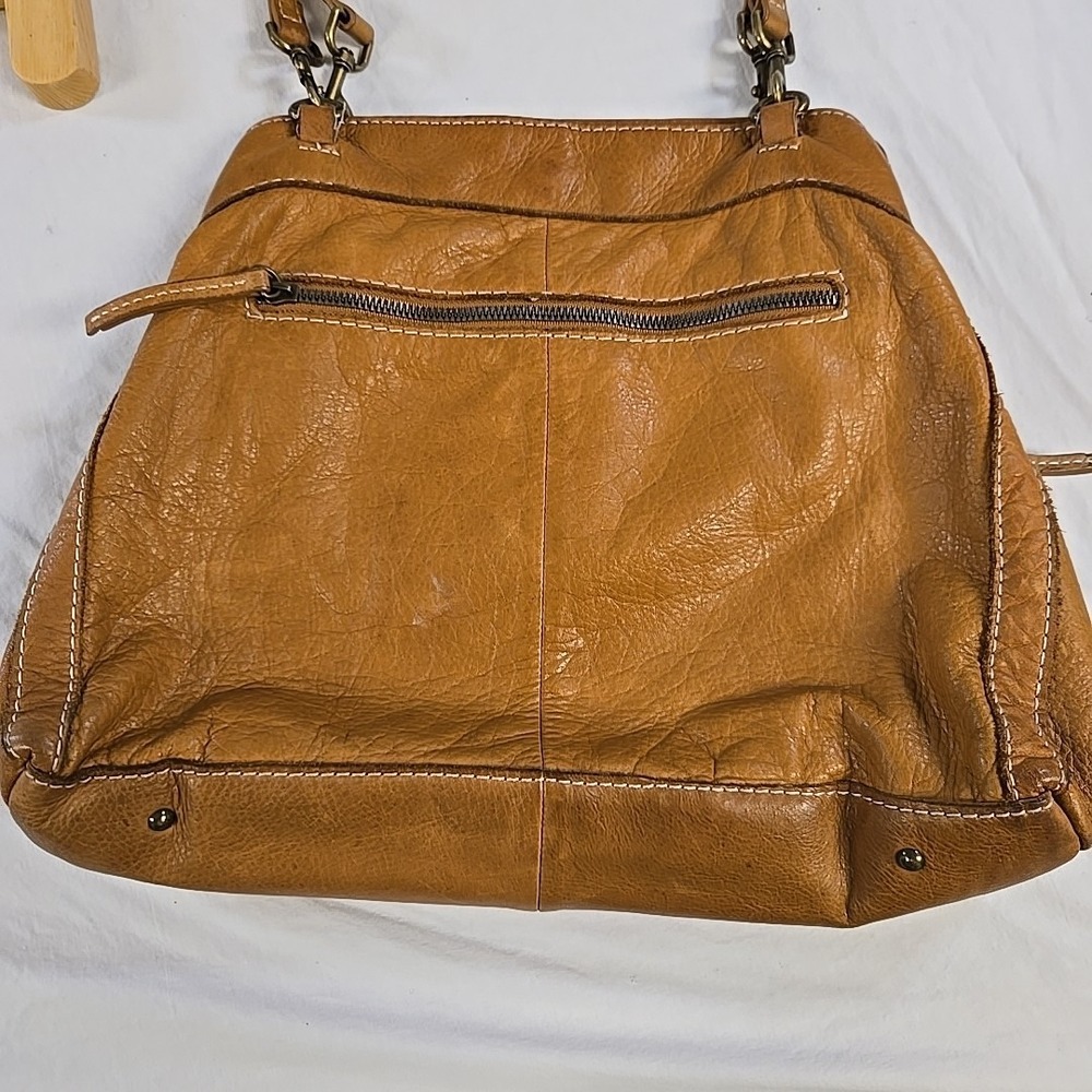 American Leather Co. Brookfield Hobo Shoulder Handbag Leather Shopper - Picture 12 of 16